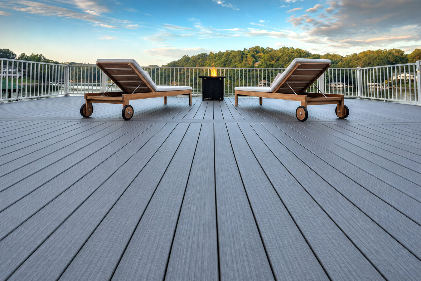 Composite deck installation